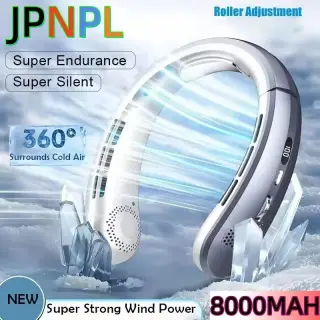 Ventilateur portable USB 8000 mAh à suspendre au coU